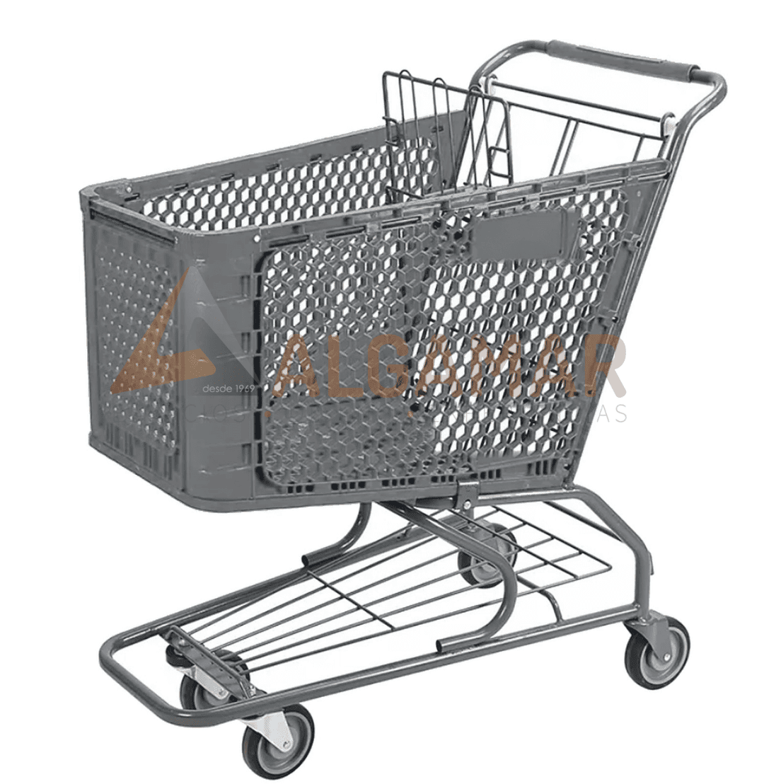 Carro de Supermercado 180L · Plástico