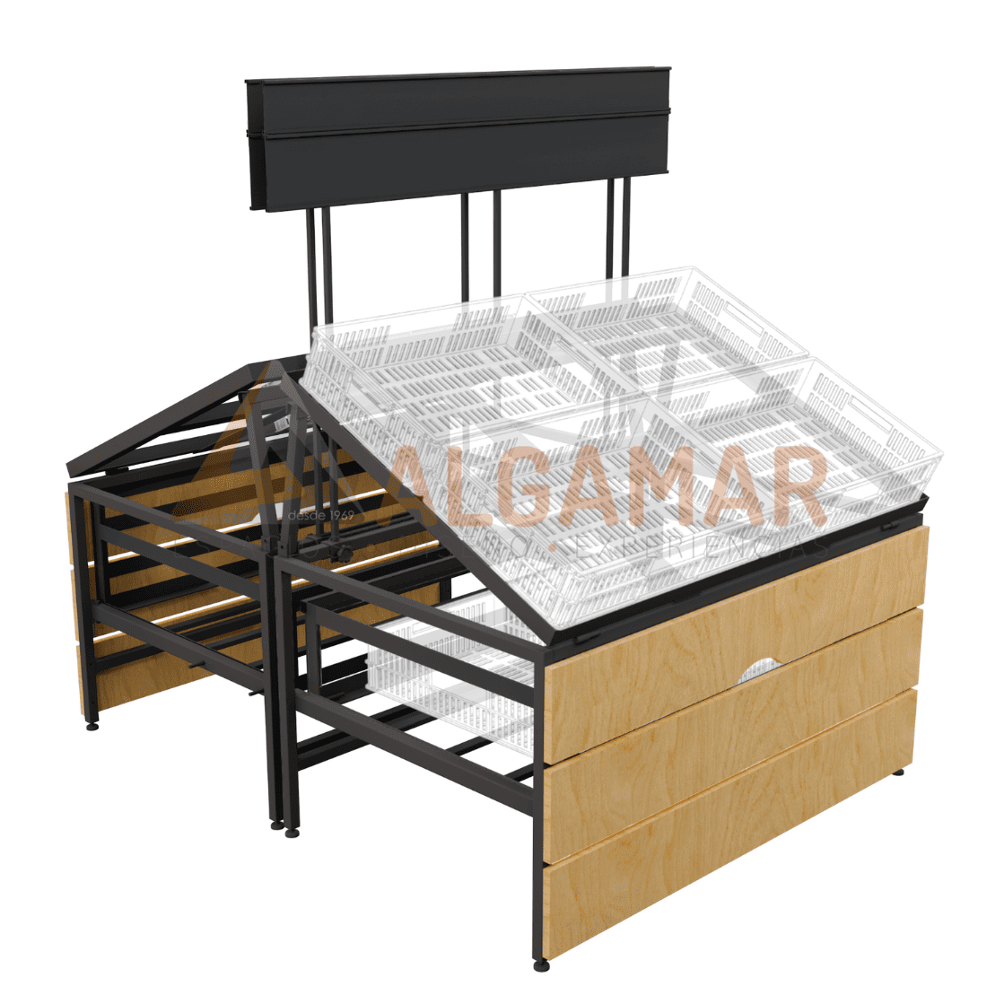 Mueble Fruver lateral 1220mm