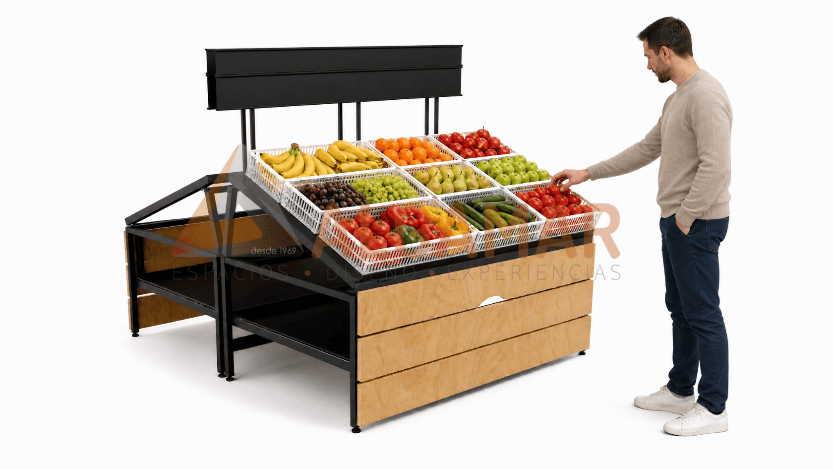 Mueble Fruver lateral 1220mm - Image 3